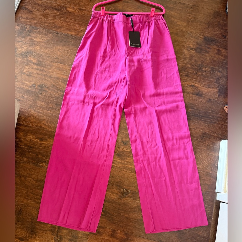 Marina Rinaldi RUPIA WIDE LEG Fuchsia Pants NWT- 16
